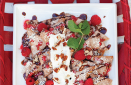 Christmas dessert nachos