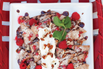 Christmas dessert nachos