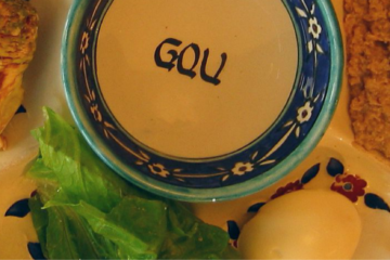 Passover Meal Plate