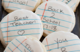 notebook back to school cookies