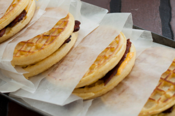 Bacon Egg and Cheese Waffles