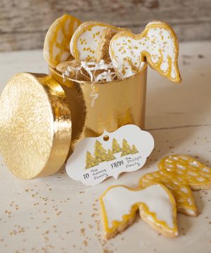 angel wing cookie display