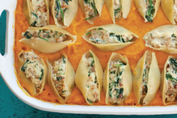 butternut squash and sausage pasta shells