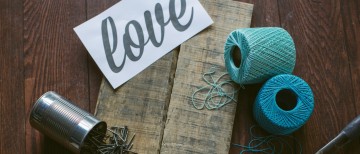 DIY string art letters